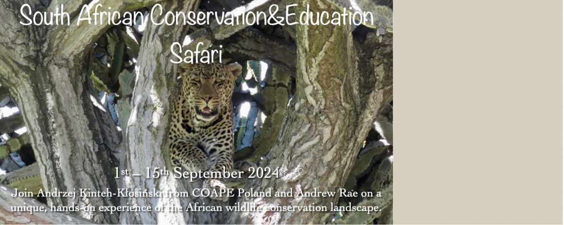 Safari Weterynaryjno-Edukacyjne COAPE w RPA
